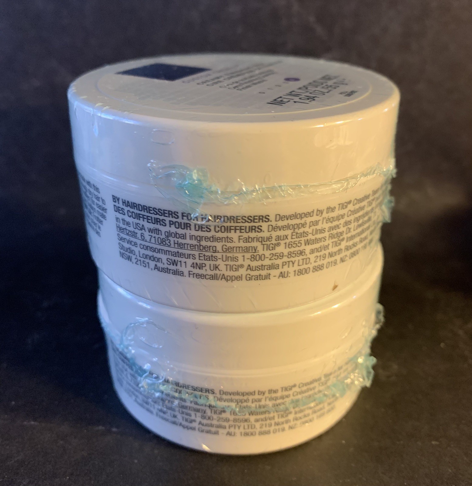 2 X TIGI Copyright Custom Create  Creamy Finishing Wax 1.94 Oz Each, New, Sealed