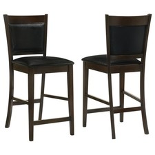 Coaster Jaden Upholstered Counter Chair Espresso (Set of 2)  -  100959