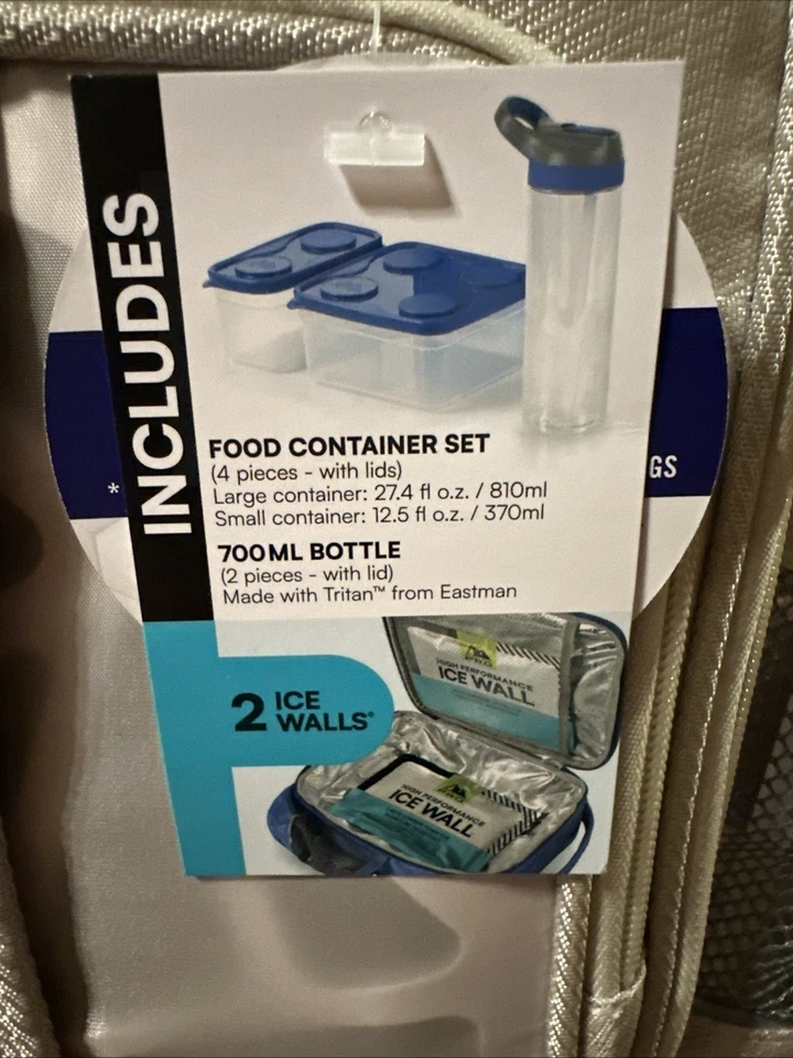 Arctic Zone Pro расширяемый ланч-пакет, включает контейнеры для пищевых продуктов/бутылки цвета слоновой кости - Изображение 3 из 4