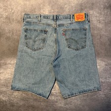 Levis 469 Loose Fit Denim Shorts Mens 40 Light Wash Blue Baggy Cotton 39434-0009
