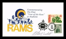 FOOTBALL LOS ANGELES RAMS MOVE TO ANAHEIM CALIFORNIA 1980 SIGNED COVER UNADDR