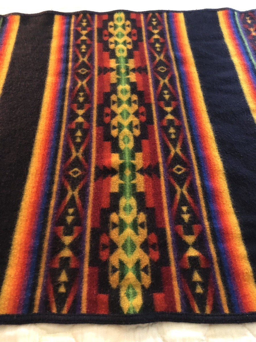 VTG Pendleton Beaver State Streeped Geometric Multicolor 63”x38