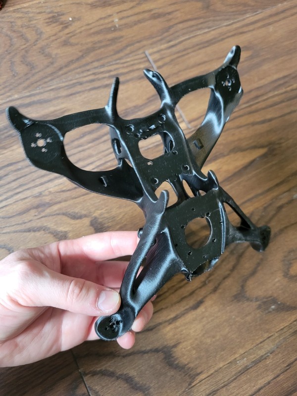 3d Printed Aether 4 - 4 inch unibody FPV drone frame - Dji 04 Pro Version