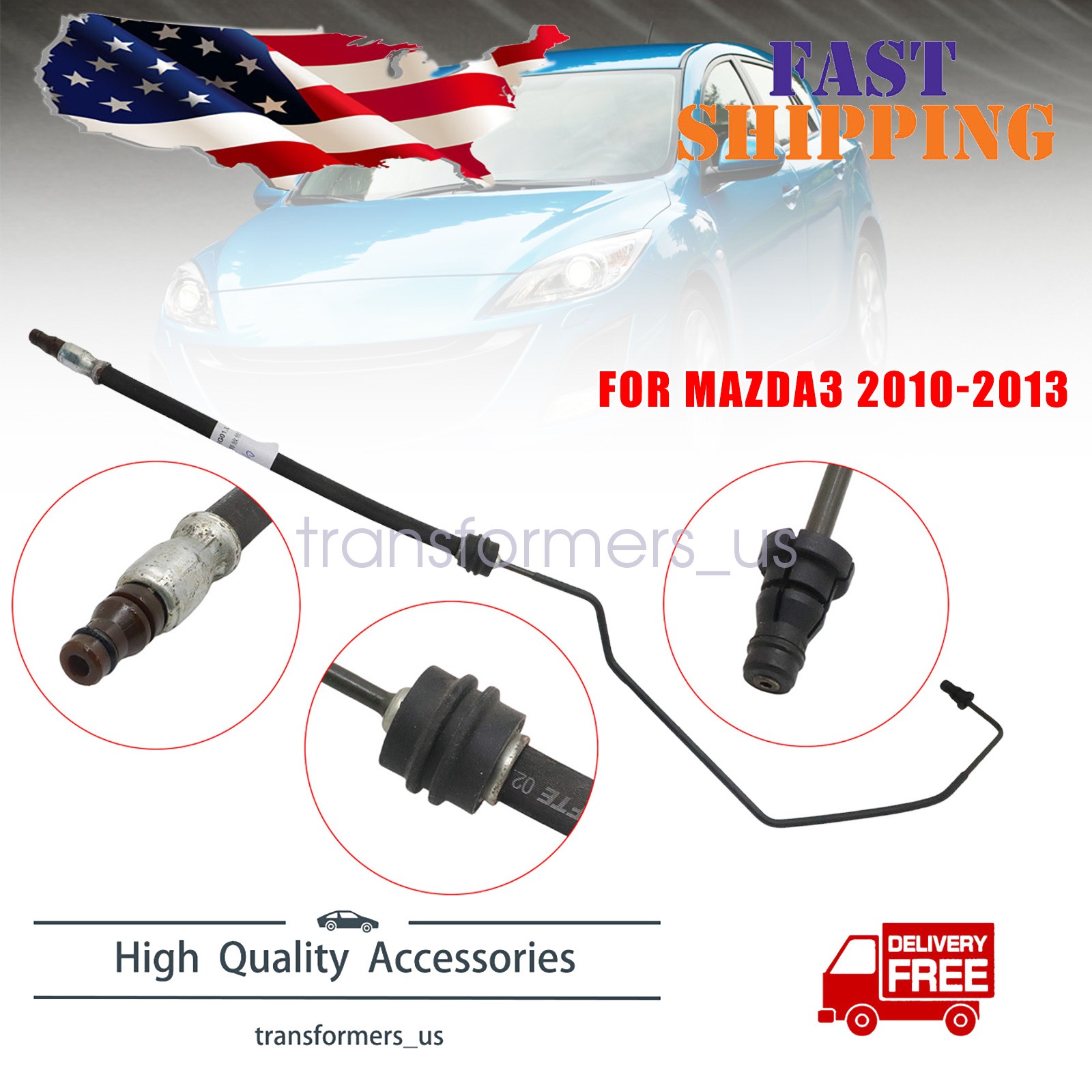 NEW Clutch Release Flexible Hose For 2010-2013 Mazda 3 BP4S-41-380D