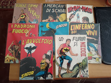 LOTTO DI OTTO (8) ZAGOR SCRITTA ROSSA £.200  N° 12-14-15-16-18-20-21-22 DEL 1971