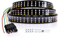 60 Inch Triple Row LED Tailgate Light Bar Truck Strip Waterproof 5 Functions