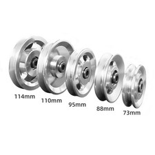 73/88/95/110/114mm Aluminum Bearing Pulley Wheel Gym Fitness Training Equipment