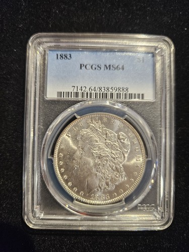 1883 Morgan Silver Dollar $1 PCGS graded MS64