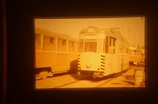 Original altes DDR Dia Dresden Strassenbahn bezeicnet Dienstfahrt !