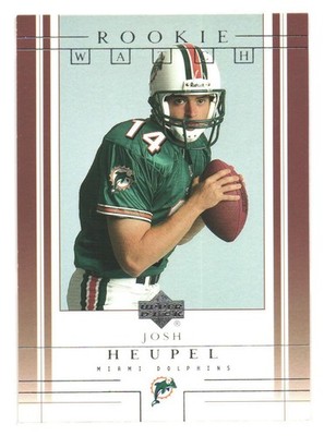 2001 Upper Deck NFL Football Rookie Watch Miami Dolphins Josh Heupel