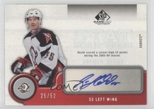 2005-06 SP Game Used Edition Statscriptions 25/52 Jochen Hecht #ST-JH Auto 1o3