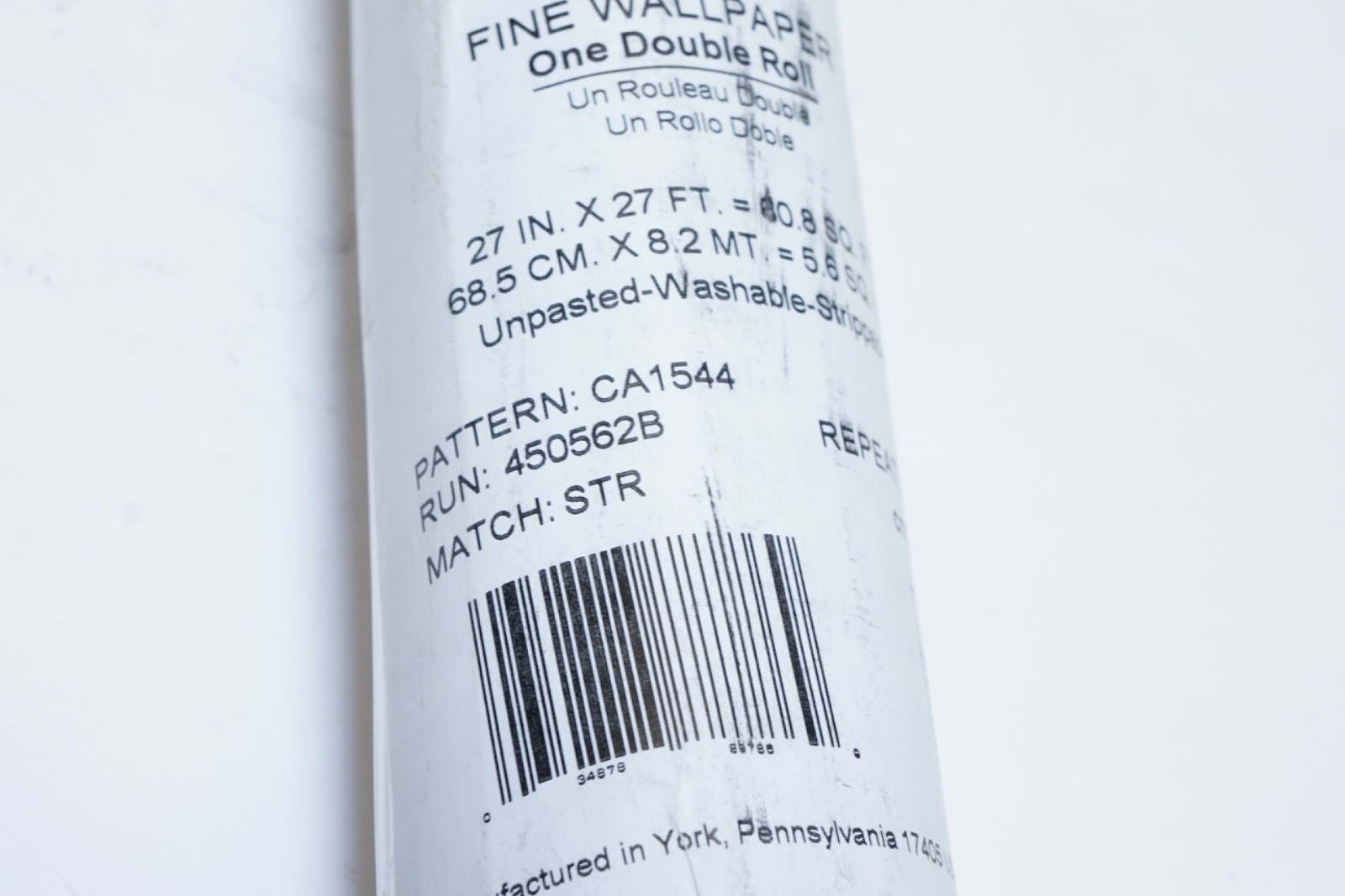 New York Wallcoverings CA1544 Speakeasy Wallpaper White/Off Whites 60.75 sq. ft.