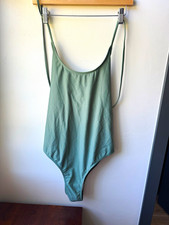 Women s Green Solid Lined Stretch Lace-Up Bac...