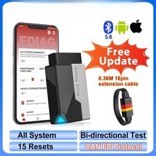 LOT Car Diagnostic Scanner CAN FD System Bidirectional 15 Resets Code Read