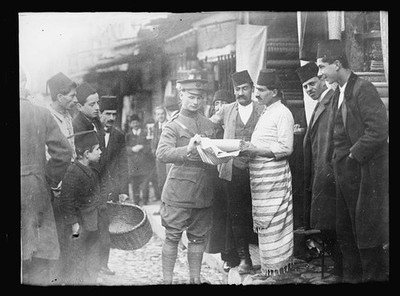 Constantinople Turkey 1920 Major James A. Mills Red Cross Bazaar Cloth Purchase