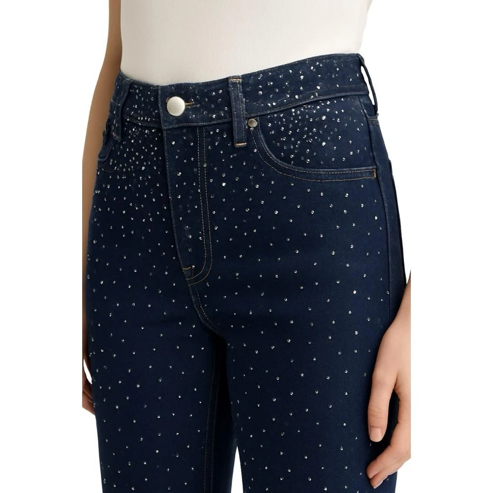 Jeans da donna vita alta push up elasticizzati skinny slim fit aderenti denim 38 - Immagine 4 di 4