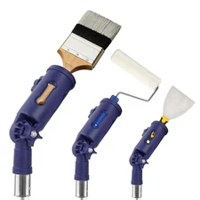 Multi-Angle Paint Brush Extender for Ceiling Extension Pole Attachment Holder