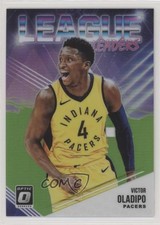 2018 Donruss Optic League Leaders Lime Green Prizm 60/149 Victor Oladipo #4 0x1