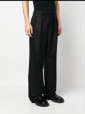 Dries Van Noten Dark Grey Stripe Slacks Size 44