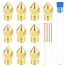 10Pcs 0.6mm 3D Printer Extruder Nozzles Head for 1.75mm Extruder Print Brass