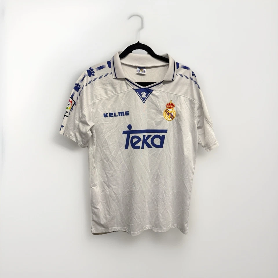 Vintage 1996–97 Real Madrid Home Jersey – Kelme x Teka – Rare Original - Image 2 of 4