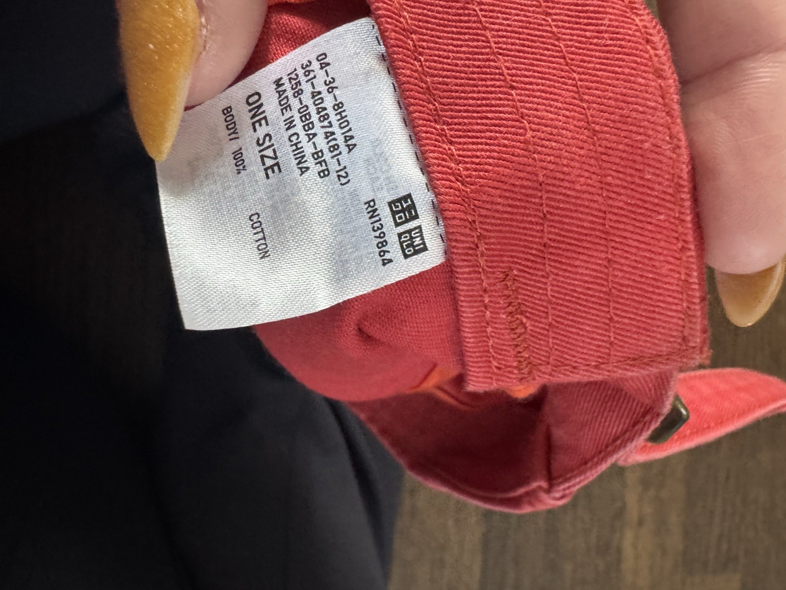 Uniqlo Coral Cotton Cap thumbnail 2
