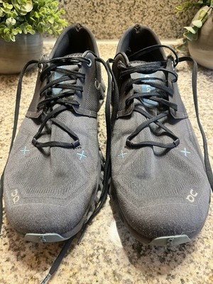 On Cloud X 3 Running Shoes Men's Size Us 11 EU 45 Dark gray Asphalt Blue EUC