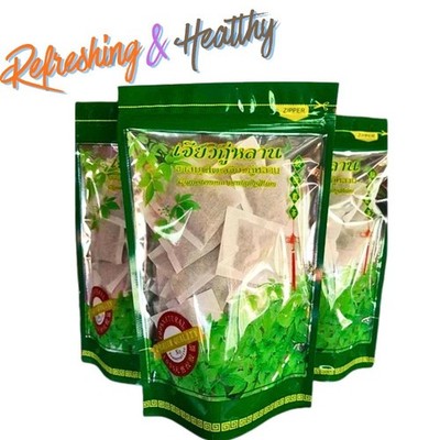Jiaogulan Herbal Tea 3 Packs (30 Bags Each) Thai Natural Gynostemma from Doi Ang
