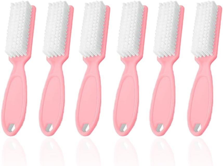 6Pcs Nail Brush for Cleaning Fingernails, Handle Grip Cleaning Brush for Nail