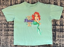 Vintage 90s Disney  s The Little Mermaid Ariel Cute As Can Be T Shirt Sz Girls M