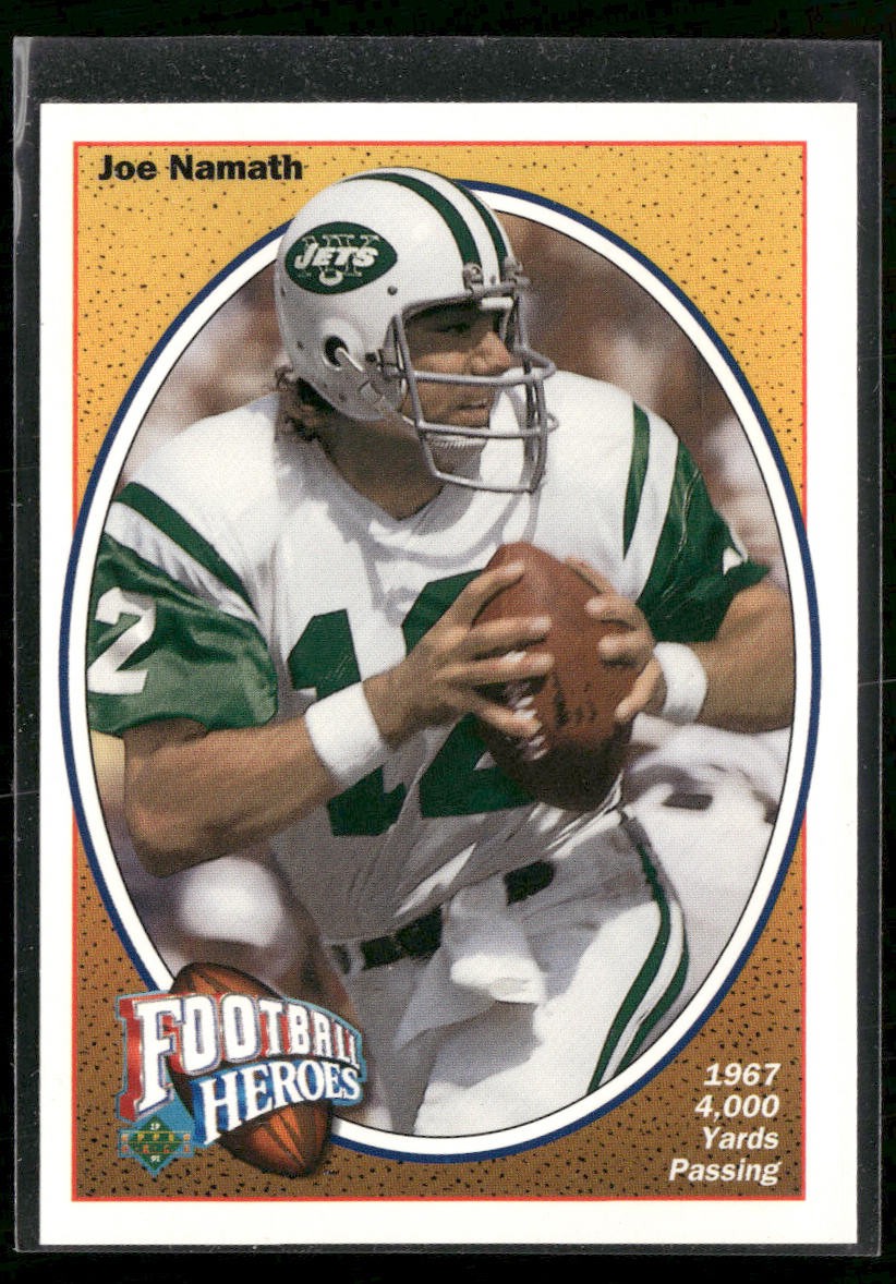 1991 Upper Deck #12 Joe Namath Football Heroes: Joe Namath