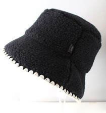 UGG Fluff Scalloped Hat Size S/M Black Retail...