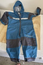 Unisex Children  s Oaki One-Piece Rain  Trail Suit Aqua Size 2T Waterproof