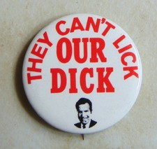 Richard Nixon 1968 campaign pin button political