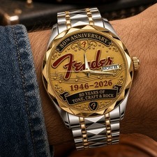 Fender 80th Anniversary Alloy Luxury Quartz Watch