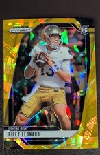 2025 Panini Prizm Draft Picks - Riley Leonard #76 Gold Ice Prizm (RC)