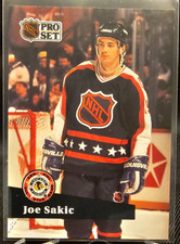 1991-92 Pro Set French Joe Sakic #315 Quebec Nordiques