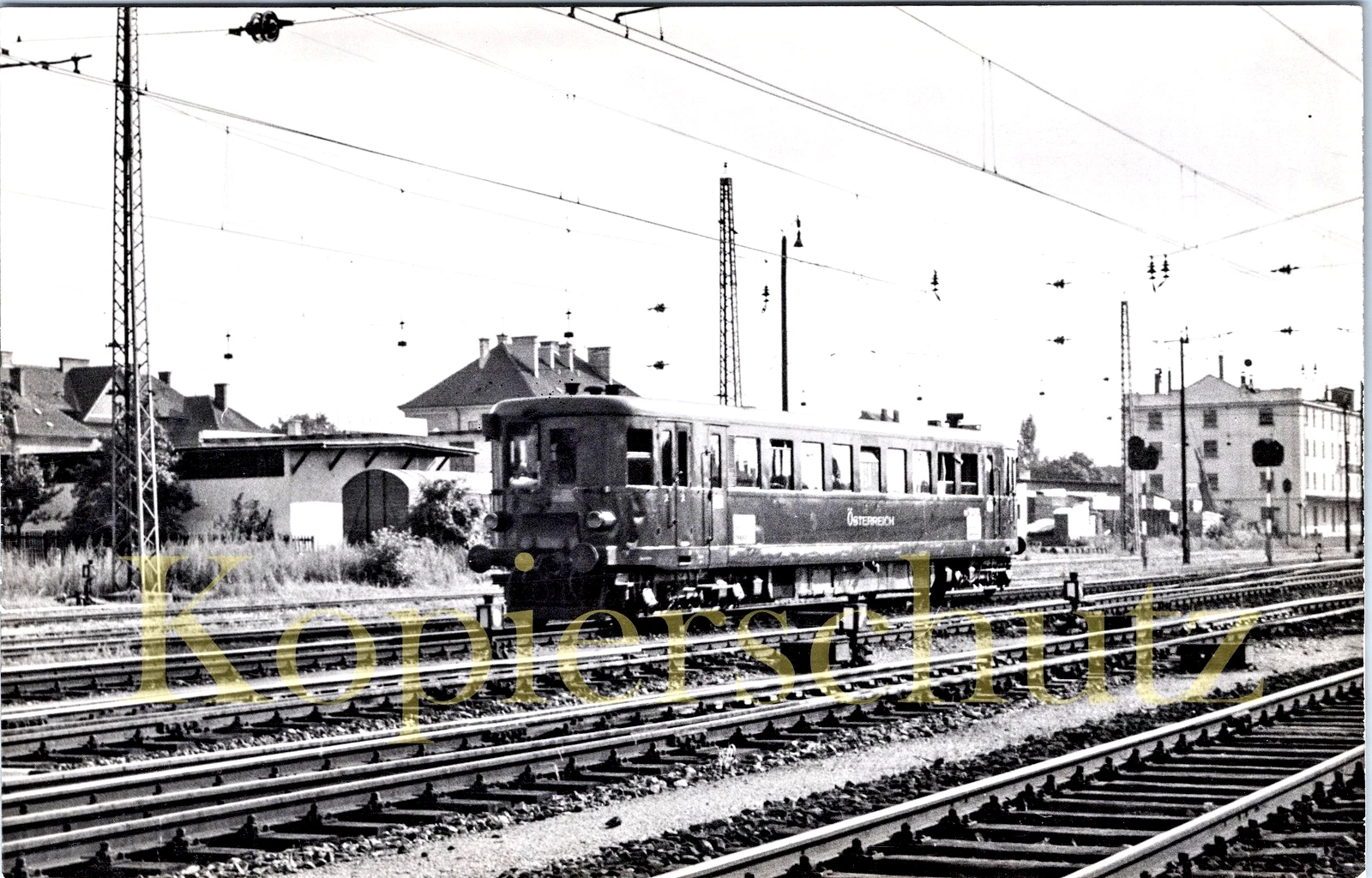 Foto - BBÖ VT42.04 in Wels 10.8.1953 (1938 DRB 893) - Bild 1 von 1
