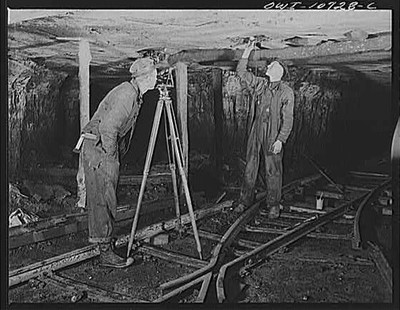 Pennsylvania Pittsburgh 1900s Montour No 4 Coal Mine Surveyors Underground