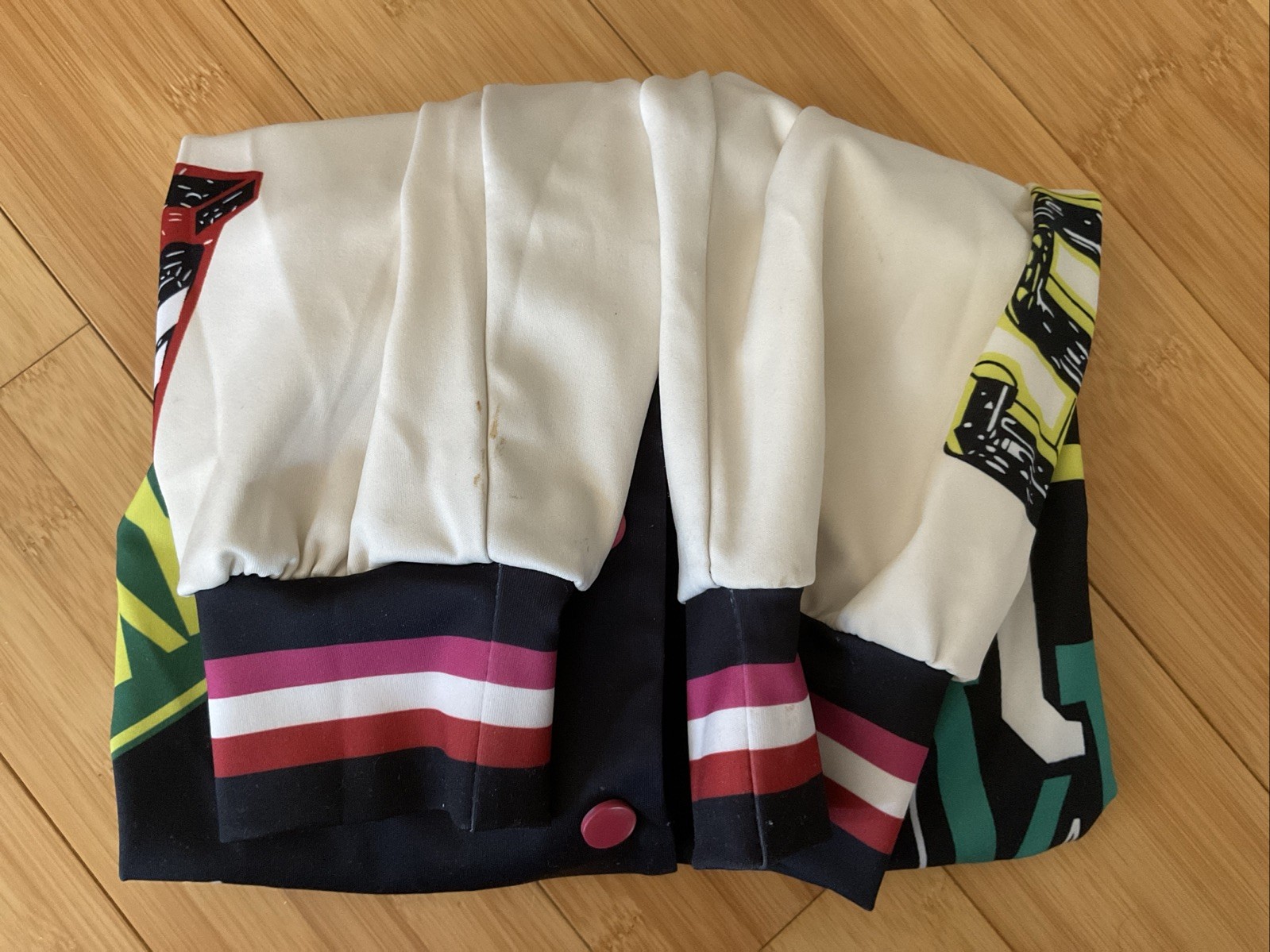 Silky First Row Multi Patch Varsity Bomber Jacket… - image 21