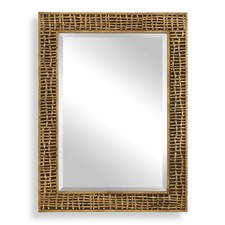 UTTERMOST 08288 WOVEN IN TIME MIRROR ANTIQUED...