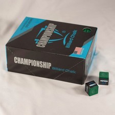 Silver Cup / Championship Billiard Chalk - 1 Gross 144 pcs. TOUR GREEN