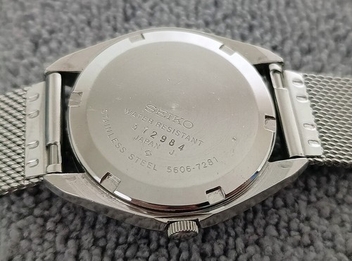 SCHÖNE VINTAGE SEIKO LM 5606-7281 BLAUES ZIFFERBLATT AUTOMATIK 23 JEWELS JAPAN UHR - Bild 16 von 16