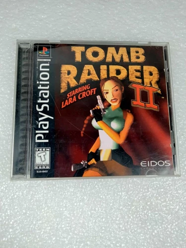 Tomb Raider II Lara Croft (PlayStation 1, 1998) Black Label Complete! EIDOS