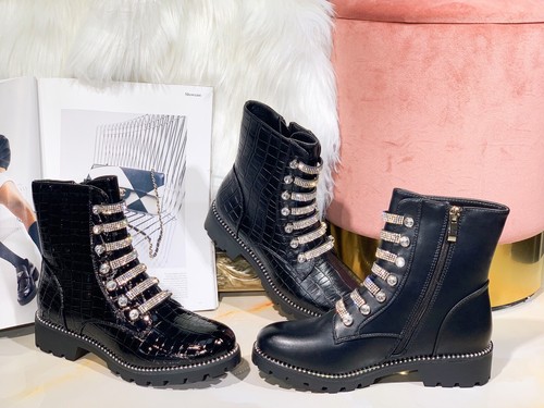 New Womens Chelsea Ankle Boots Studs 