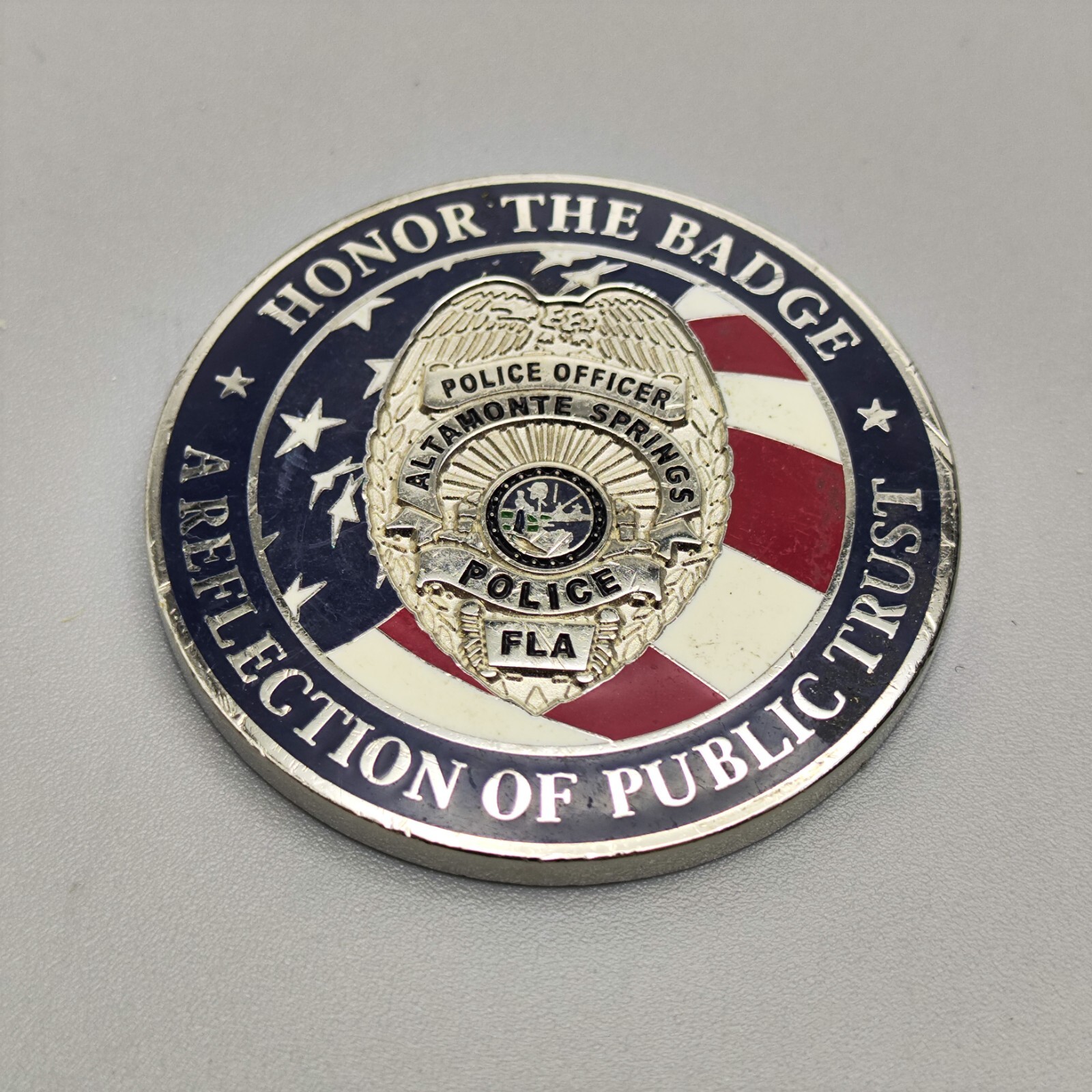 Florida Altamonte Springs Police Department Honor the Badge Coin
