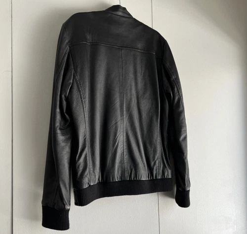100% original Argentinian cow leather men jacket, Premium Quality image 3