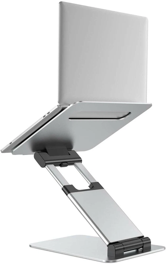 Laptop Stand Adjustable Height, Ergonomic, Fits Laptops 10"-17" Silver, NEW!