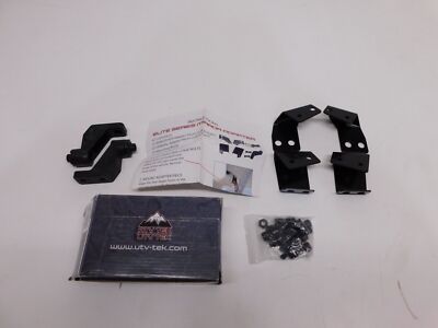 S160 PMIRKIT-1 New ATV TEK Black Elite Series Side Mirror Adapter Polaris