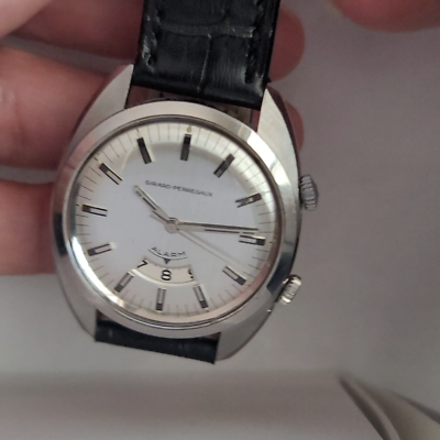 VINTAGE 1970's GIRARD PERREGAUX 35mm MANUAL WIND ALARM WATCH